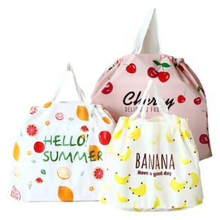 水果外卖美食送餐打包袋束口抽绳商用购物礼品包装塑料服装袋袋子