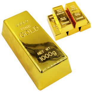 仿真金砖道具门档塑料金砖假元宝黄金条模型摄影摆件场景装饰金块