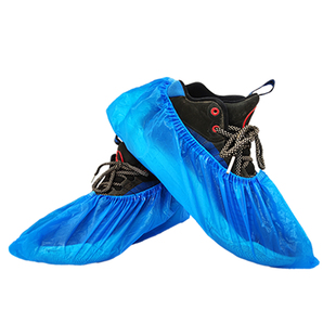 一次性鞋套家用室内防水防滑CPE点断式加厚耐磨成人学生塑料脚套