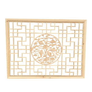 中式装修花格入户玄关隔断可定做