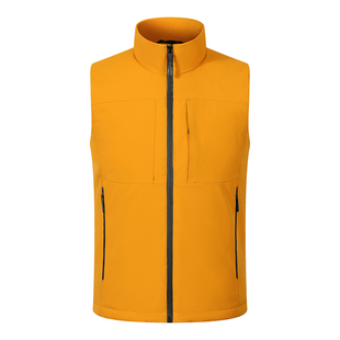 羽绒棉马甲定制logo工装户外活动宣传背心秋冬加厚防水立领工作服