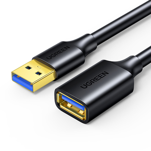 绿联usb3.0延长线1/3/5米公对母数据传输充电无线打印机电脑电视扩展连接键盘U盘鼠标接口转接加长延伸延长器