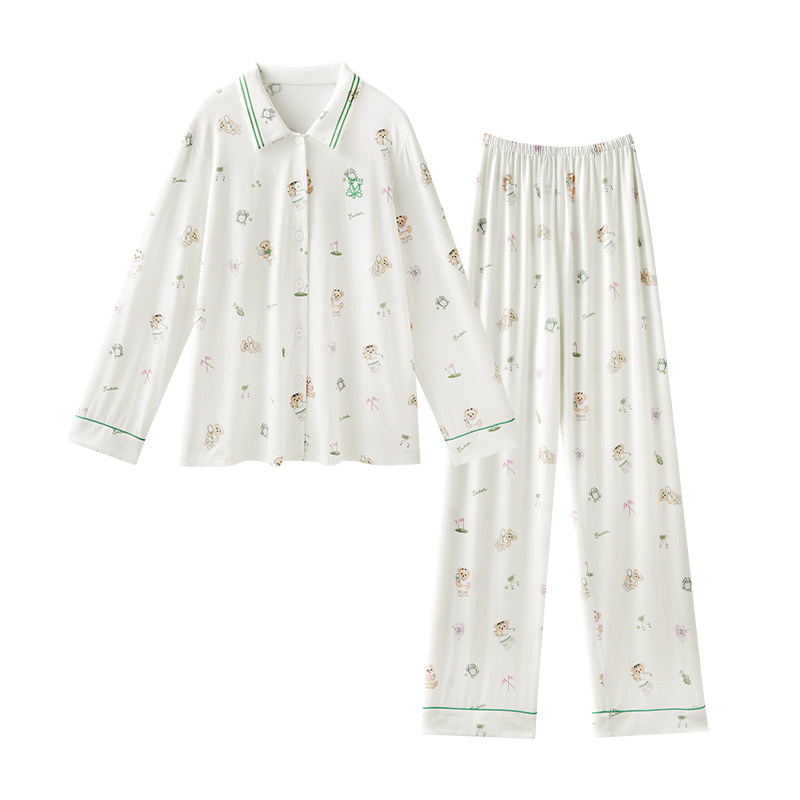 嫚熙夏季薄款月子服森氧冰奶皮家居服