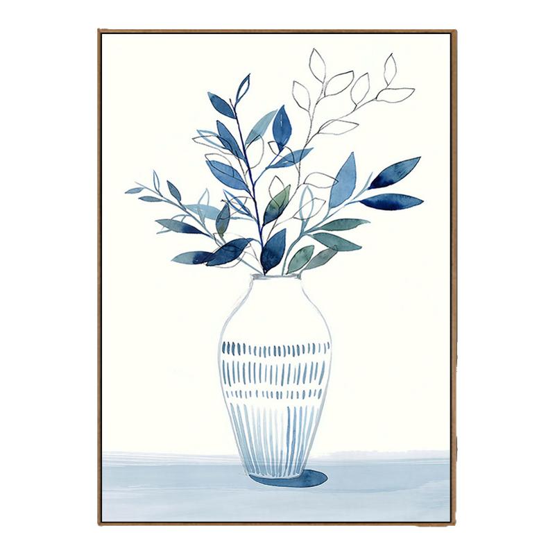 艺术装饰画民宿抽象花卉花瓶插花