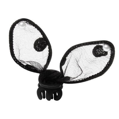 蕾丝兔耳朵迷你小抓夹高级感边夹