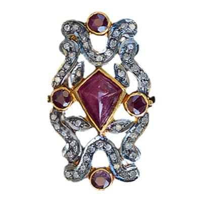 长期更新天然钻石镶红蓝宝石坦桑石月光祖母绿欧珀欧泊鸡尾酒戒指