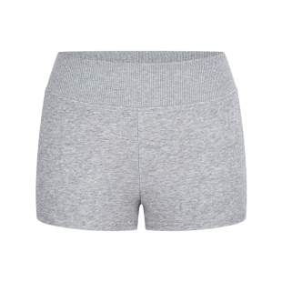 MosesQueen魔西女王灰色运动短裤女外穿低腰修身显瘦休闲包臀热裤