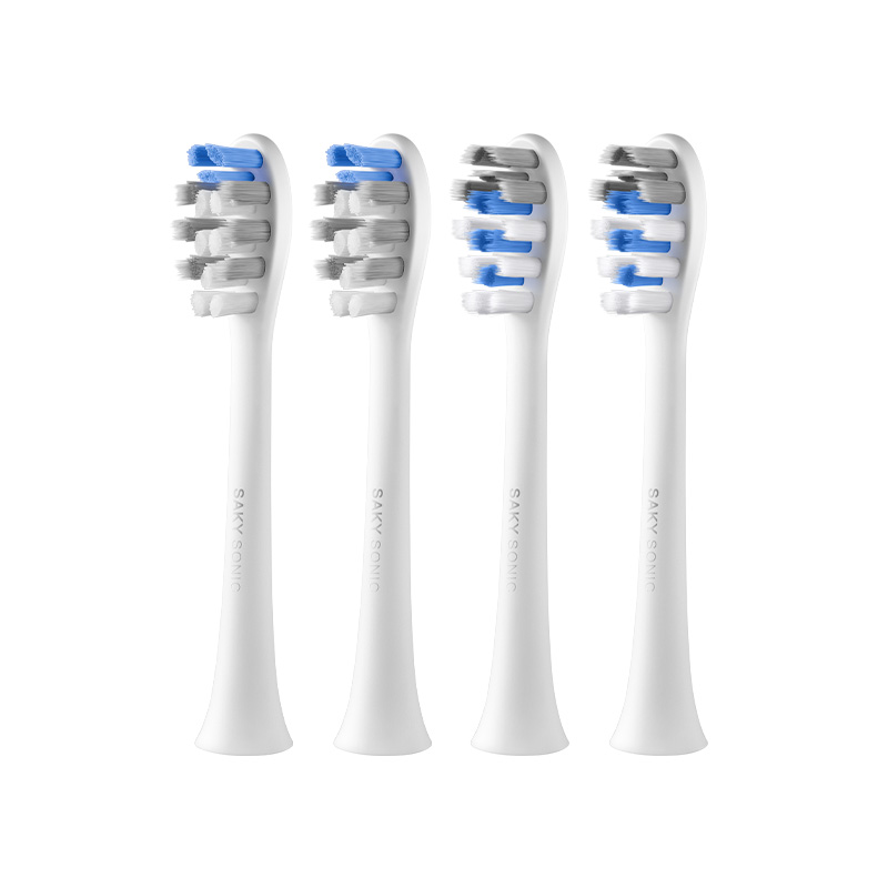 舒客官旗电动牙刷刷头T/G/V系列T2/T3/G33/G5/V3/GT2替换刷头4个