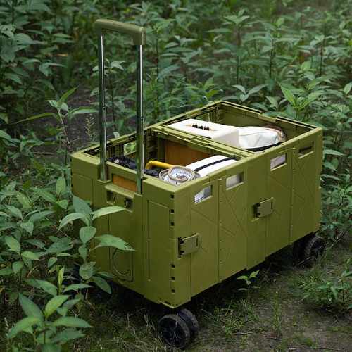 露营盒子户外营地车买菜车可折叠大推车手拉车野餐小拖车骏则恒