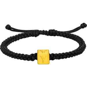 周六福黄金手绳男款黄景瑜Y知数编绳定价足金瑜见系列618礼物