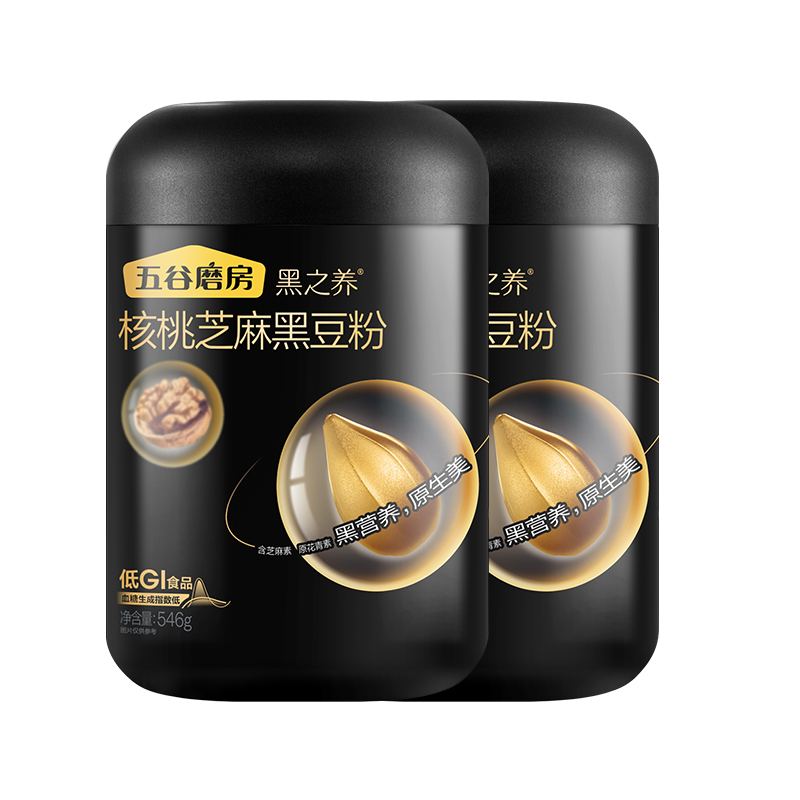 五谷磨房核桃芝麻黑豆粉山药薏米粉阿胶五红