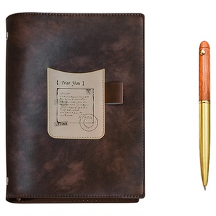 文创艺新款A5活页盖章本全国旅行打卡博物馆集邮集章册简约日记本日系手帐活页本可拆卸精致高颜值笔记本本子