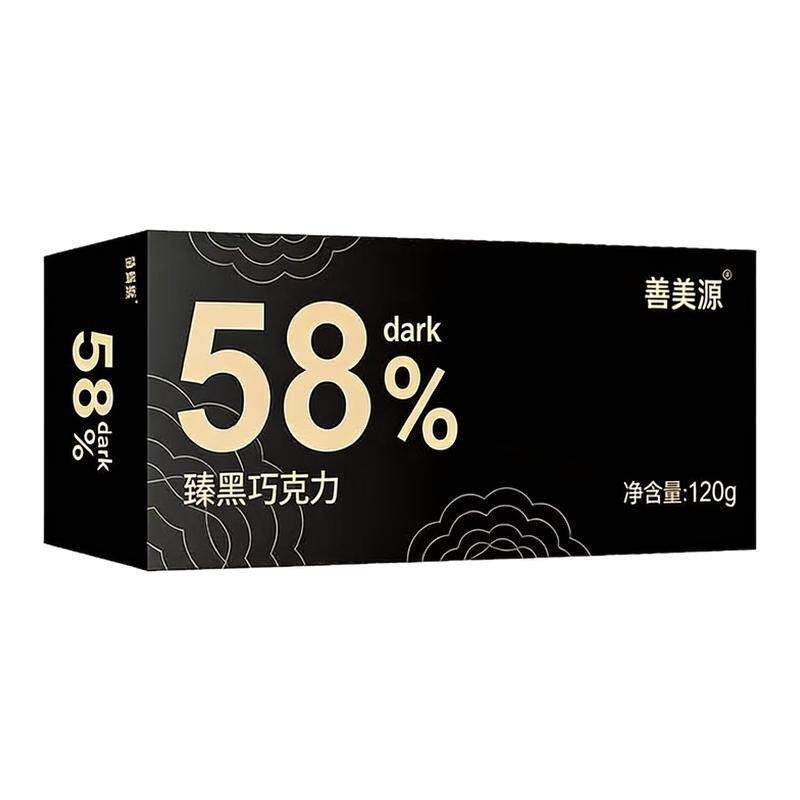 善美源纯可可脂黑巧克力丝滑微苦
