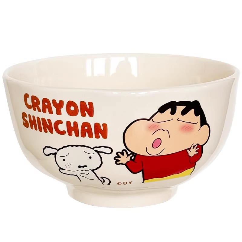 蜡笔小新联名陶瓷面碗高颜值泡面碗一人食餐具个人专用碗可爱大碗