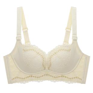 依曼丽小胸聚拢内衣女收副乳防外扩性感中厚模杯无钢圈调整型文胸