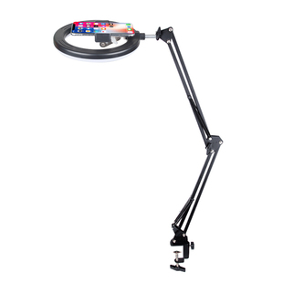 手机直播俯拍支架补光灯拍照防抖录课绘画录像写字开箱视频扫描拍摄悬臂夹子平板ipad懒人支撑架子三脚架