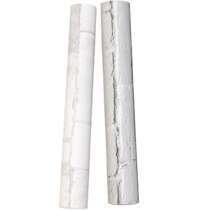 3D立体复古白砖白色砖纹砖块墙纸文化石仿古砖壁纸客厅餐厅非自粘