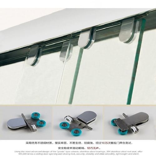 不锈钢淋浴房材料 三门联动淋浴房一字型淋浴房 不锈钢淋浴房型材