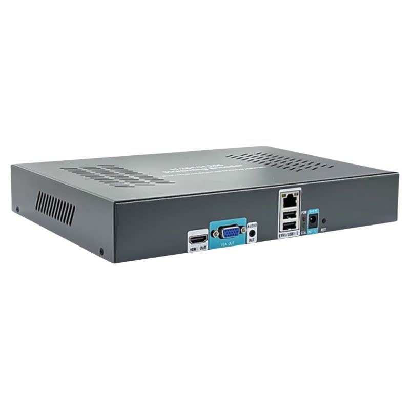 同三维T80006JEHV高清视频网络解码器4K60 HDMI+VGA解码器同时输出1/4/画面分割IP网络流转音视频输