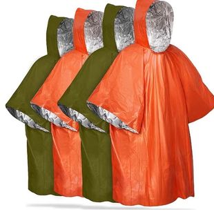 户外雨衣急救毯铝箔保温毯帐篷保命救生毯自救睡袋野外求生应急毯