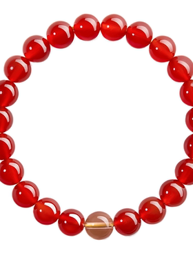 【天然冰种】红玛瑙转运珠手串