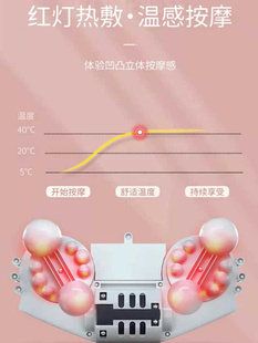 恐龙颈椎按摩枕头毛绒玩具电动玩偶按摩仪器公子抱枕睡觉女生 新款