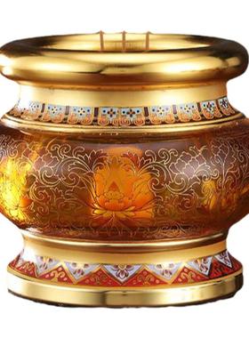 水琉璃珐琅彩花瓶供果盘水杯