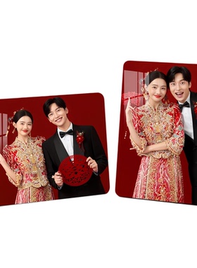 照片定制相框摆台洗相片做成水晶高级感婚纱照挂墙全家福打印制作