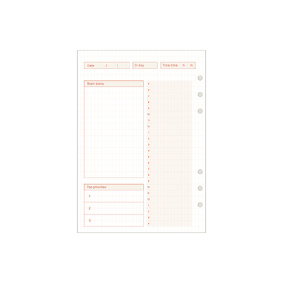 monolike简约A5内页6孔活页本