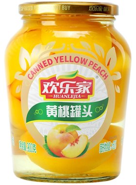 欢乐家新鲜水果黄桃罐头