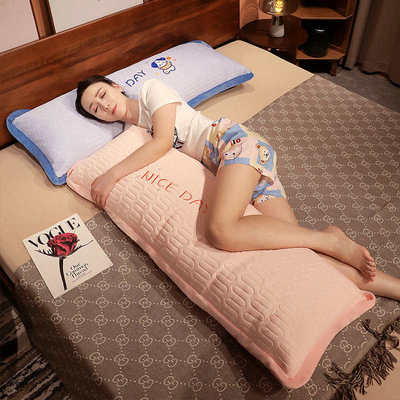 夏季冰丝抱枕长条枕床头靠垫靠枕卧室枕头女生夹腿睡觉专用可拆洗