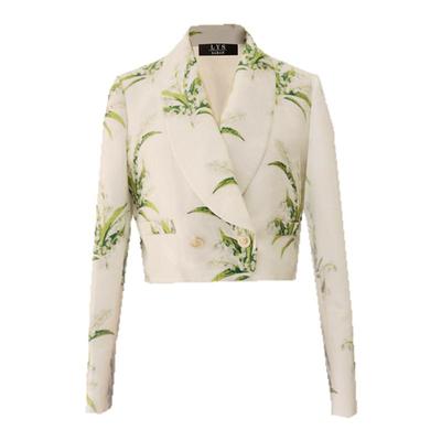 法式高端感大牌轻奢女装白色外套