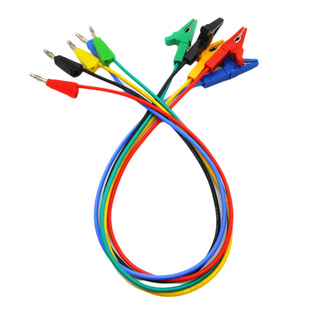 4mm香蕉插头转鳄鱼夹线两头连接电力测试线万用表直流稳压电源线