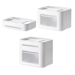 懒角落路由器收纳盒无线wifi电视机顶盒光猫置物架排插座整理架子