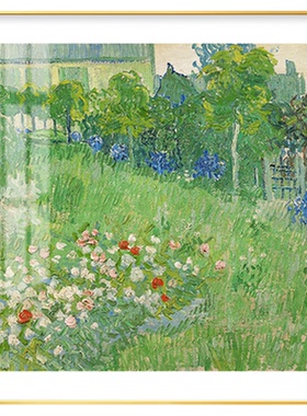 杜比尼花园餐厅装饰画莫奈油画