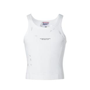 TOMATOPAPA美式背心2025春夏新款定制烧花破洞显身材训练健身运动