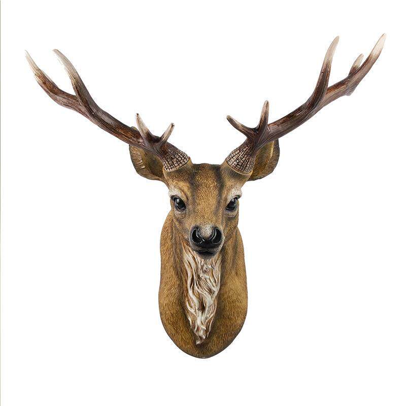 鹿头装饰壁挂招财北欧风格墙上装饰品创意客厅服装店墙壁挂饰摆件活动价