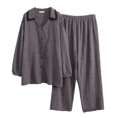 雅芷欣秀女棉纱200斤睡衣大码