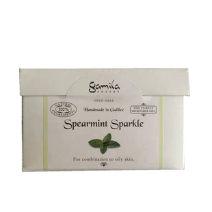 洁米拉鸿琳天成卡米拉活力薄荷精油皂洁面皂洗脸护肤沐浴宝宝香皂