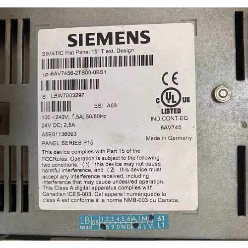 议价6AV7456-2TB00-0BS1西门子原装触摸屏6AV7456-2TB00-0BS1