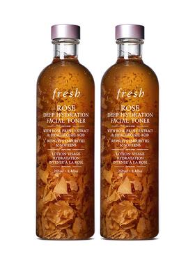 【百补】Fresh馥蕾诗大马士革玫瑰润泽密集保湿水250ml*2清爽补水