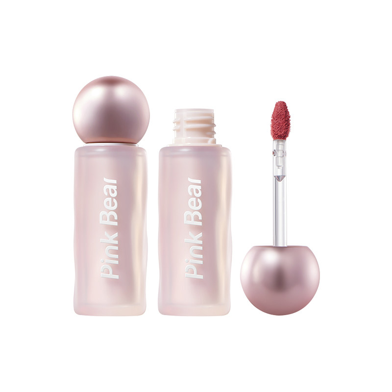 pinkbear皮可熊贴贴唇泥唇釉不易沾杯裸色口红秋冬25年新品皮克熊