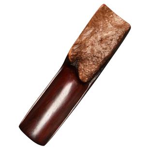 带白皮小叶紫檀木茶则茶勺茶铲 古旧风化老料赏茶荷茶匙 茶道零配