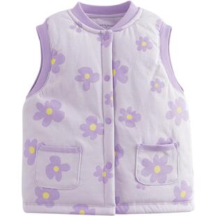 [杜邦棉]马克珍妮男女童无感印花保暖马甲 宝宝棉内胆冬装551830