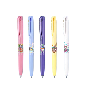 日本uni三菱UMN-155N酷麻酱限定插画师联名昭和复古风按动黑色中性笔防水低阻尼顺滑书写学生考试办公刷题笔