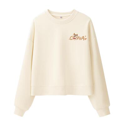 唐狮短款卫衣女春秋2025新款