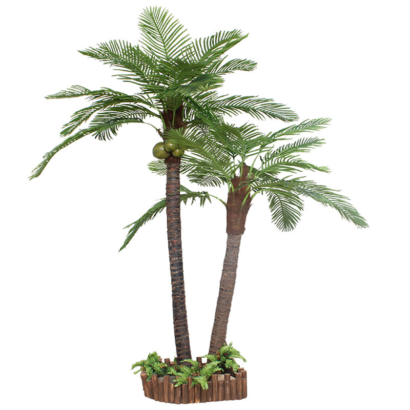 仿真椰子树人造树热带绿植假盆栽植物大型装饰椰树落地假树棕榈树
