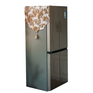 美式复古冰箱防尘盖布高级感家用单双开门冰箱巾洗衣机装饰防尘罩