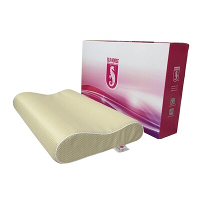 海马牌枕头加高护颈椎单人硬