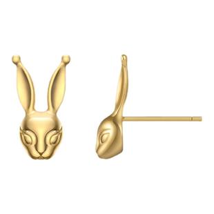 海盗船银饰耳钉女兔子系列本命年耳饰2023年新款潮小众设计高级感